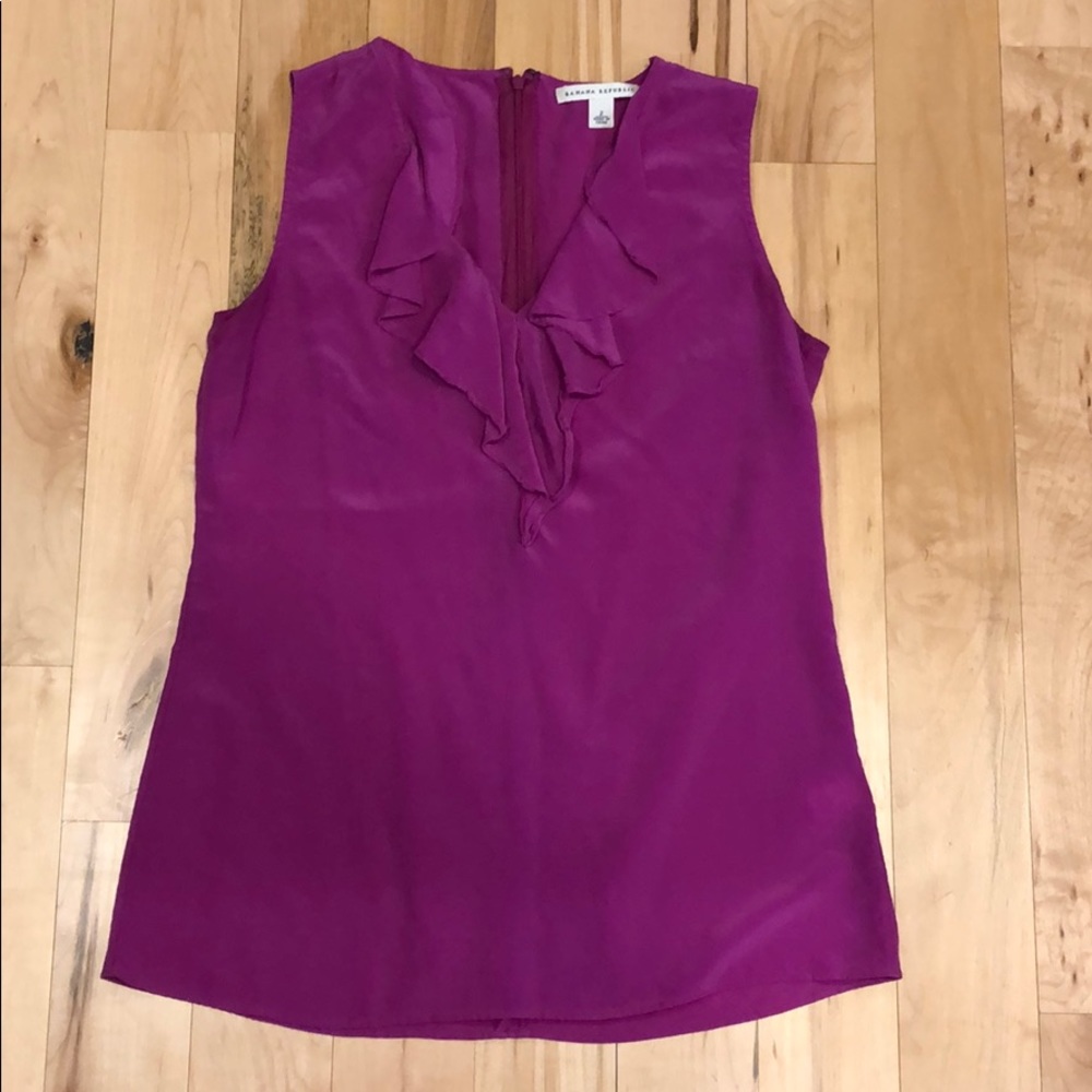 Banana Republic silk purple/pink top